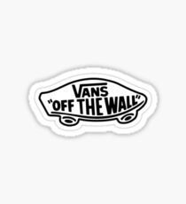Vans Logo Black and White Sticker