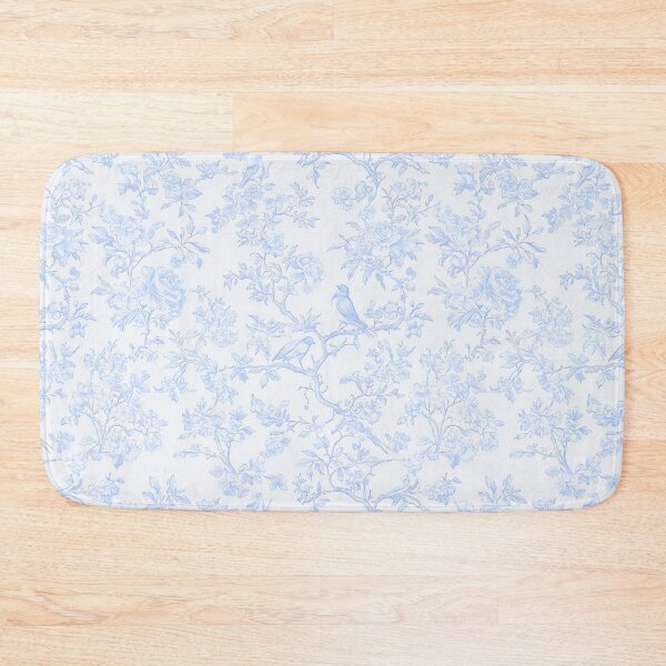 Item preview, Chinoiserie Pattern Penoies & L'oiseaux Pale Sky Blue designed and sold by PixDezines.