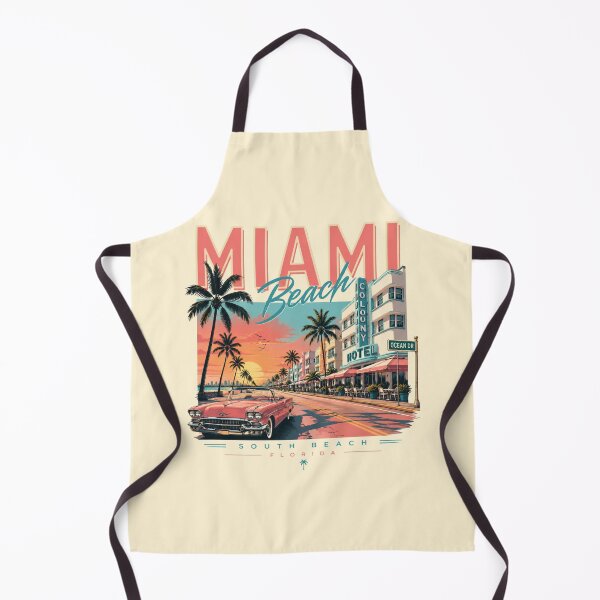 Item preview, Casual Miami Beach Retro Sunset Vintage T-Shirt designed and sold by piketo.