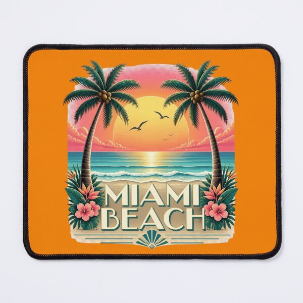Item preview, Miami Beach Retro Sunset Vintage T-Shirt designed and sold by piketo.