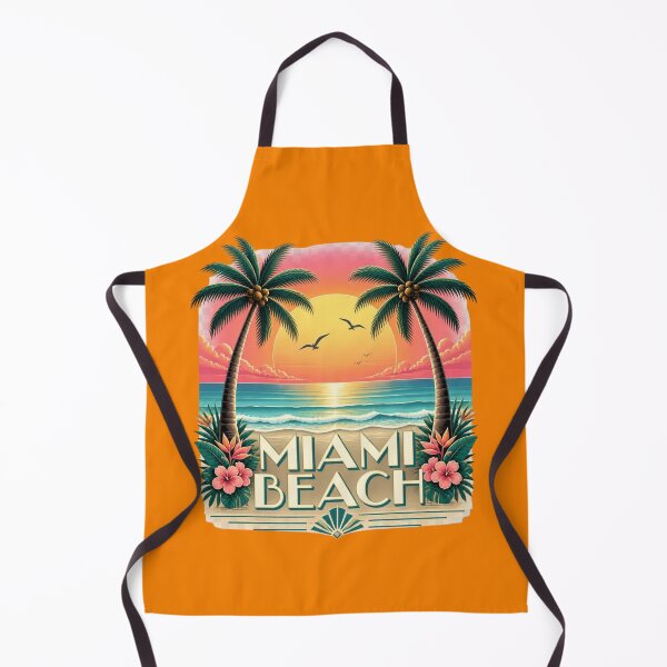 Item preview, Miami Beach Retro Sunset Vintage T-Shirt designed and sold by piketo.