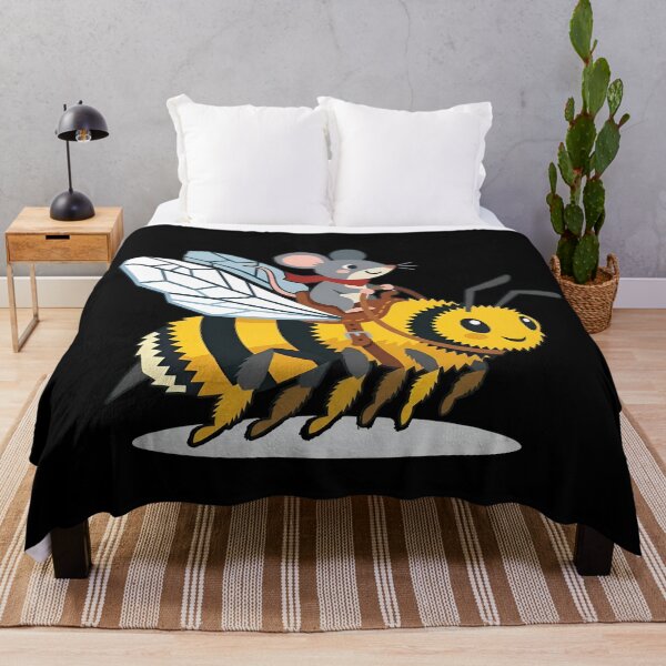 Item preview, Cute Mouse Riding Bumblebee Cottagecore designed and sold by Zazz Lee.