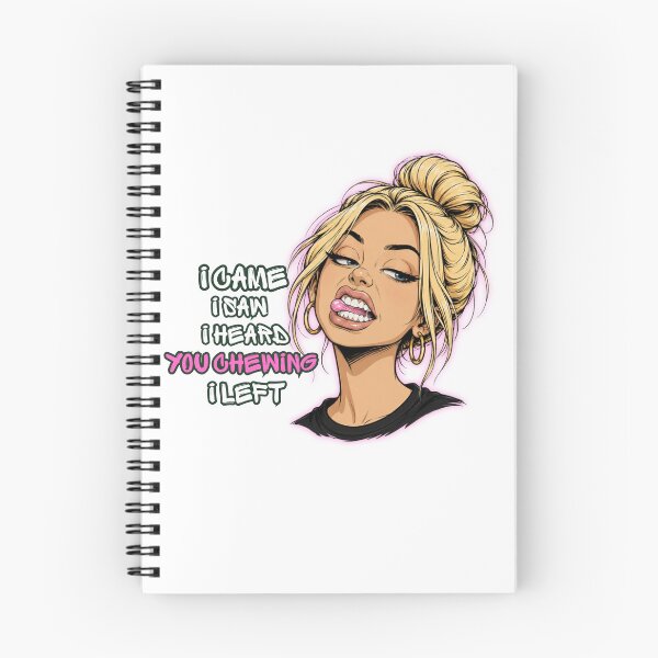 Item preview, I Came I Saw I Heard You Chewing I Left Funny Quote designed and sold by GibasVisuals.