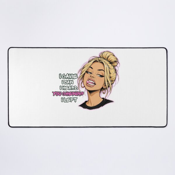 Item preview, I Came I Saw I Heard You Chewing I Left Funny Quote designed and sold by GibasVisuals.