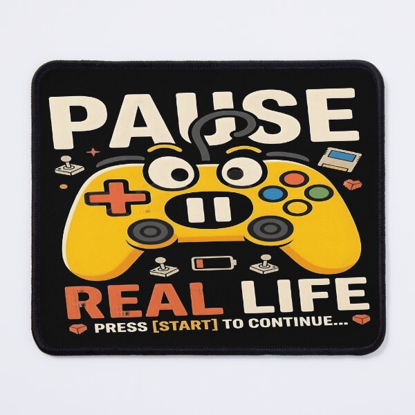 Item preview, Funny Inappropriate Gaming Pause Real Life Controller designed and sold by MAJCO-ART.