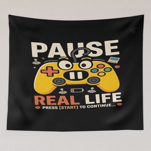Item preview, Funny Inappropriate Gaming Pause Real Life Controller designed and sold by MAJCO-ART.
