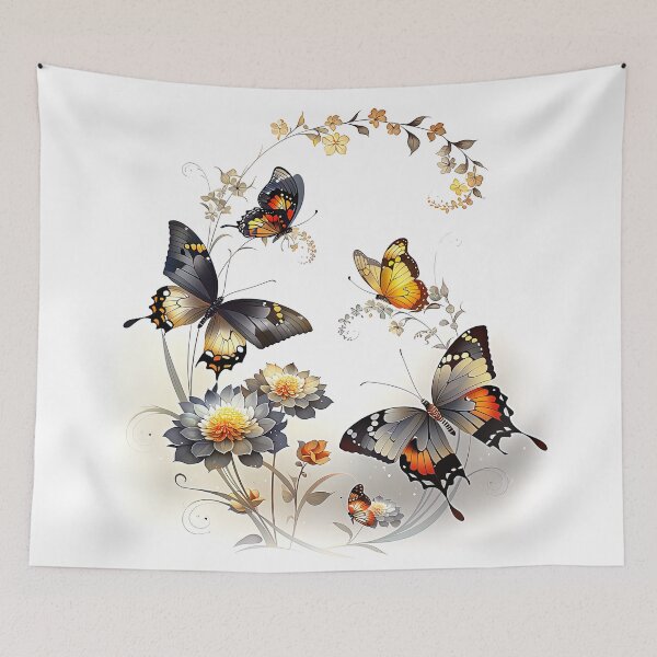 Item preview, The Golden Flight of the Amber Swallowtails designed and sold by bloorose.