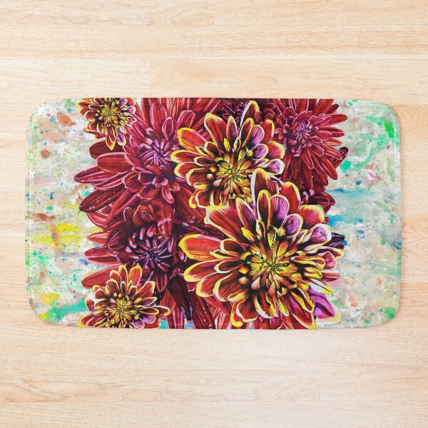 Item preview, Red Chrysanthemums Background 2 designed and sold by nastiaart.