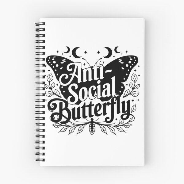 Item preview, Anti Social Butterfly Gothic Moth designed and sold by butterflies-new.