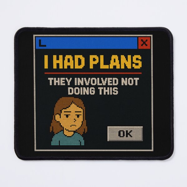 Item preview, Unwilling Participant – I Had Other Plans designed and sold by Mad Factory Designs.