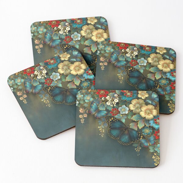 Item preview, The Midnight Tapestry of Teal and Crimson designed and sold by bloorose.