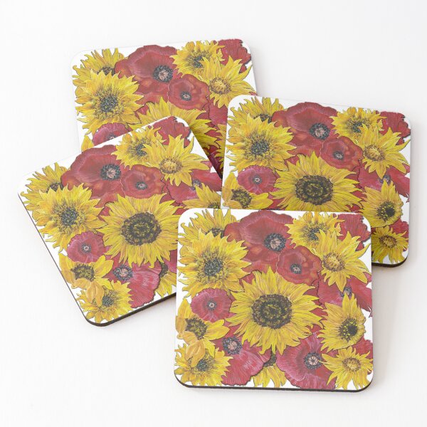 Item preview, Sunflowers Poppies 1 designed and sold by nastiaart.