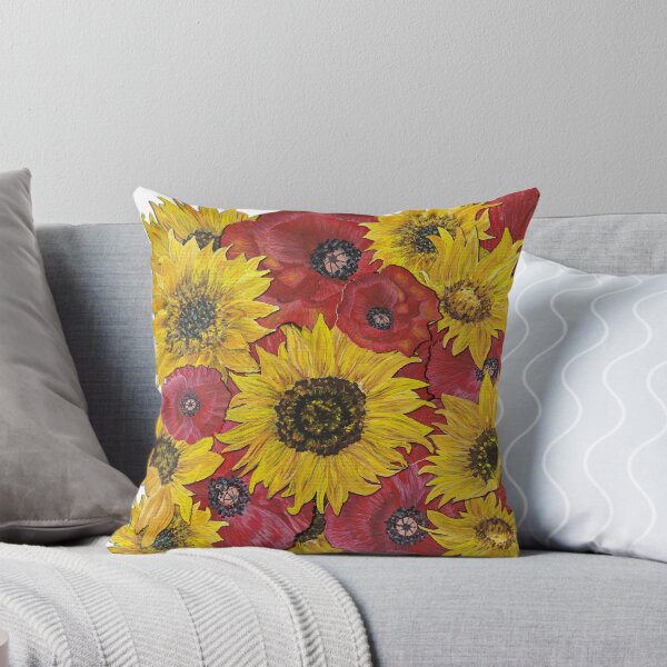 Item preview, Sunflowers Poppies 1 designed and sold by nastiaart.