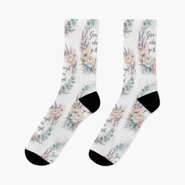 Item preview, Grow Through What You Go Through Floral designed and sold by HappyOops.