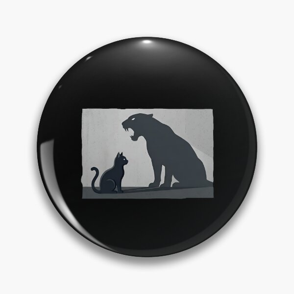 Item preview, Black Cat Panther Shadow Courage designed and sold by Zazz Lee.