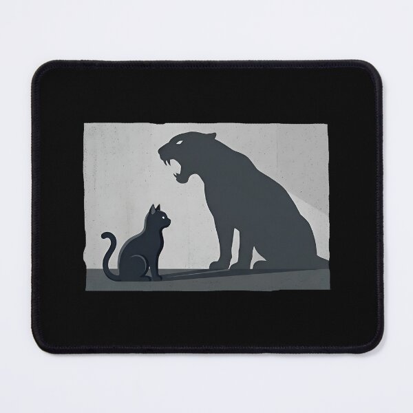 Item preview, Black Cat Panther Shadow Courage designed and sold by Zazz Lee.