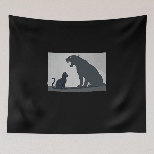 Item preview, Black Cat Panther Shadow Courage designed and sold by Zazz Lee.