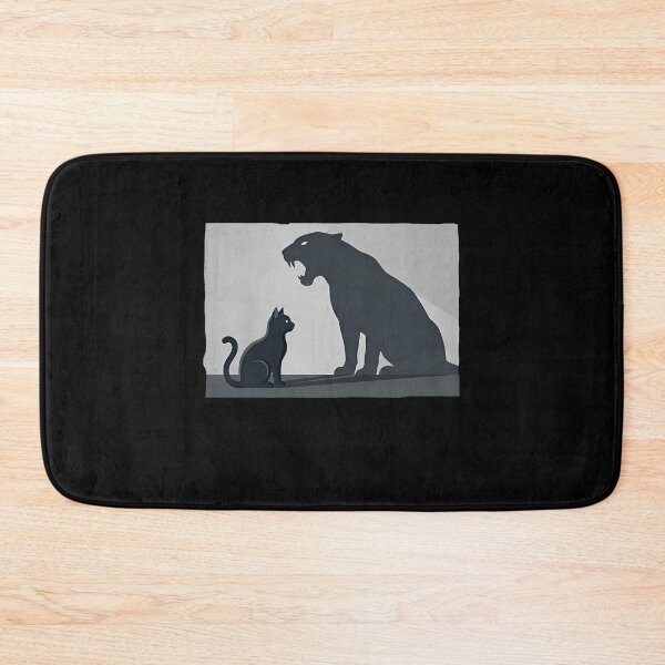 Item preview, Black Cat Panther Shadow Courage designed and sold by Zazz Lee.