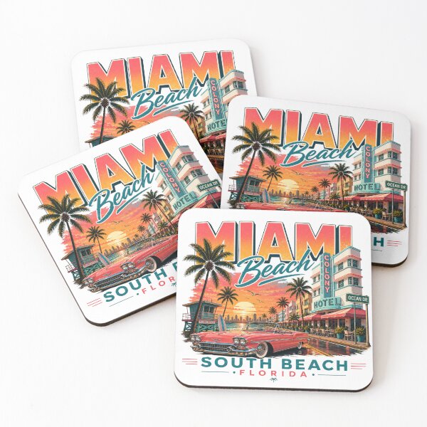Item preview, Street Outfit Casual Miami Beach Retro Sunset Vintage T-Shirt designed and sold by piketo.