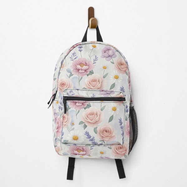 Item preview, Soft Pink Peony and Rose Floral Pattern designed and sold by HappyOops.
