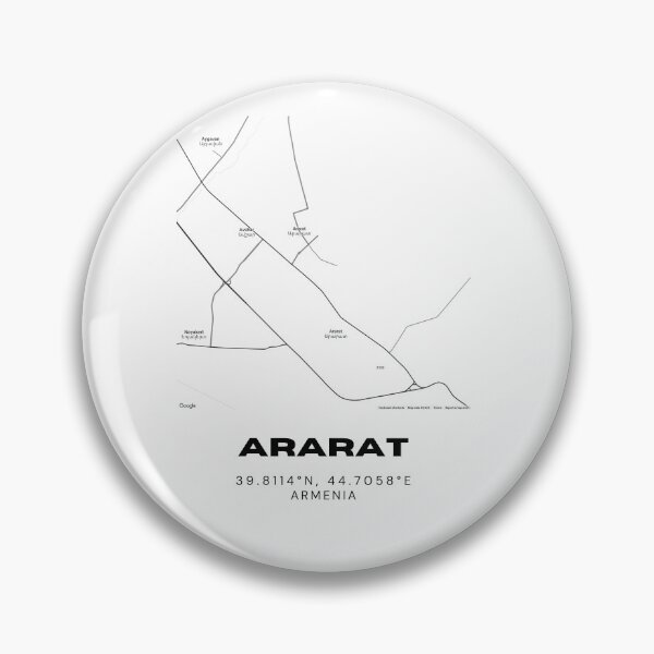 Item preview, Ararat Armenia Minimalist City Map with Coordinates | Black and White Street Map Art Print designed and sold by RM-Journey.