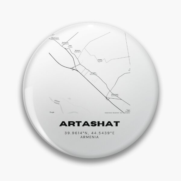 Item preview, Artashat Armenia Minimalist City Map with Coordinates | Black and White Street Map Art Print designed and sold by RM-Journey.