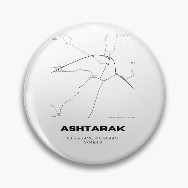 Item preview, Ashtarak Armenia Minimalist City Map with Coordinates | Black and White Street Map Art Print designed and sold by RM-Journey.