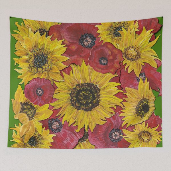 Item preview, Sunflowers Poppies 2 designed and sold by nastiaart.