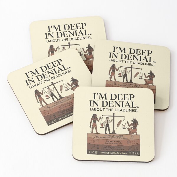 Item preview, I'm Deep in Denial About the Deadlines T-Shirt | Funny Archaeology Shirt | Egypt History Graphic Tee | Academic Humor | Anthropology Gift designed and sold by EIPTOW.