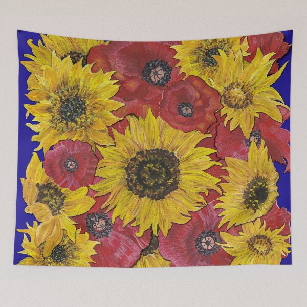 Item preview, Sunflowers Poppies 3 designed and sold by nastiaart.
