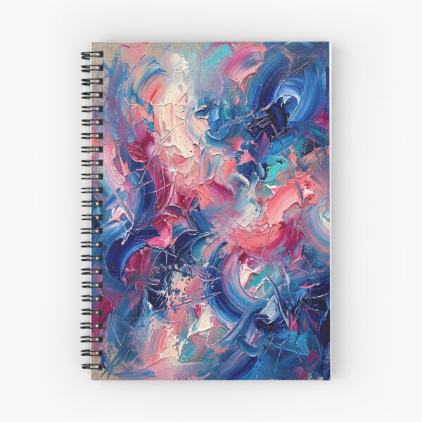 Item preview, Vibrant Abstract Expressionist Impasto Blue Pink Swirl Art designed and sold by Pride Emblem Prints.