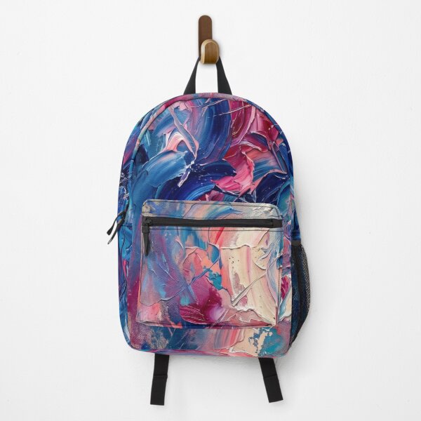 Item preview, Vibrant Abstract Expressionist Impasto Blue Pink Swirl Art designed and sold by Pride Emblem Prints.