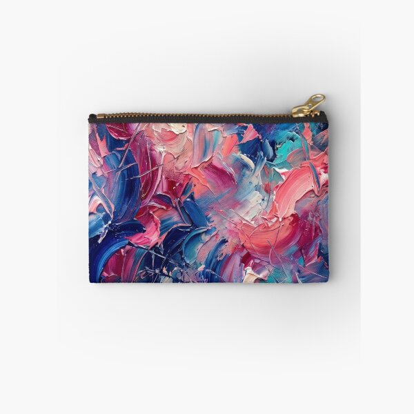 Item preview, Vibrant Abstract Expressionist Impasto Blue Pink Swirl Art designed and sold by Pride Emblem Prints.