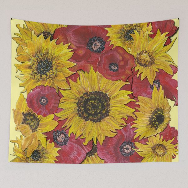 Item preview, Sunflowers Poppies 4 designed and sold by nastiaart.