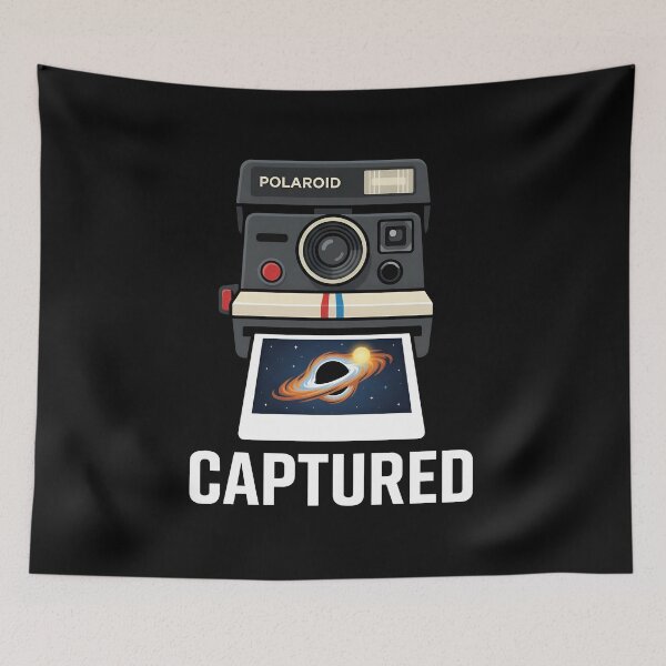Item preview, Captured Polaroid Instant Camera Black Hole Astrophotography designed and sold by Zazz Lee.