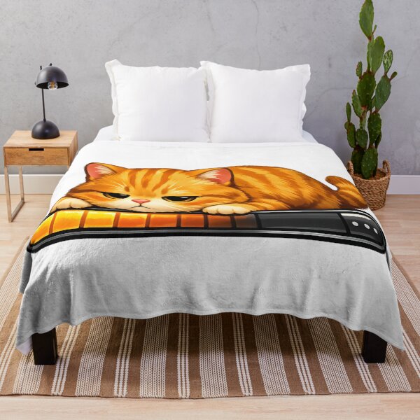 Item preview, Orange Cat Loading – Sleepy Ginger Tabby Illustration designed and sold by builtforyou.