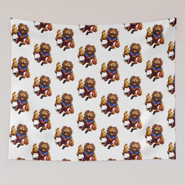 Item preview, Brisbane Lions AFL Mascot Logo Classic Vintage Retro Design designed and sold by Luke Foran Sports Art.