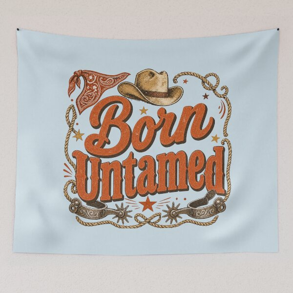 Item preview, Born Untamed Western Cowboy Vintage designed and sold by NosandEdgy.