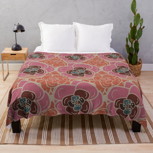 Item preview, Funky Modern Abstract Floral Pink And Orange. designed and sold by SalsySafrano.