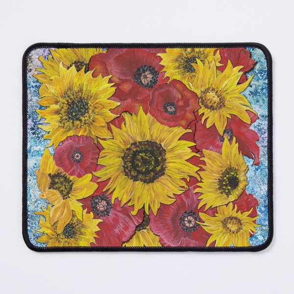 Item preview, Sunflowers Poppies Background 1 designed and sold by nastiaart.