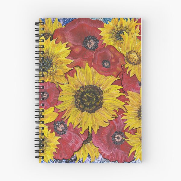 Item preview, Sunflowers Poppies Background 1 designed and sold by nastiaart.