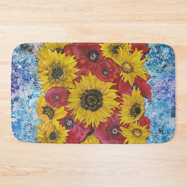Item preview, Sunflowers Poppies Background 1 designed and sold by nastiaart.