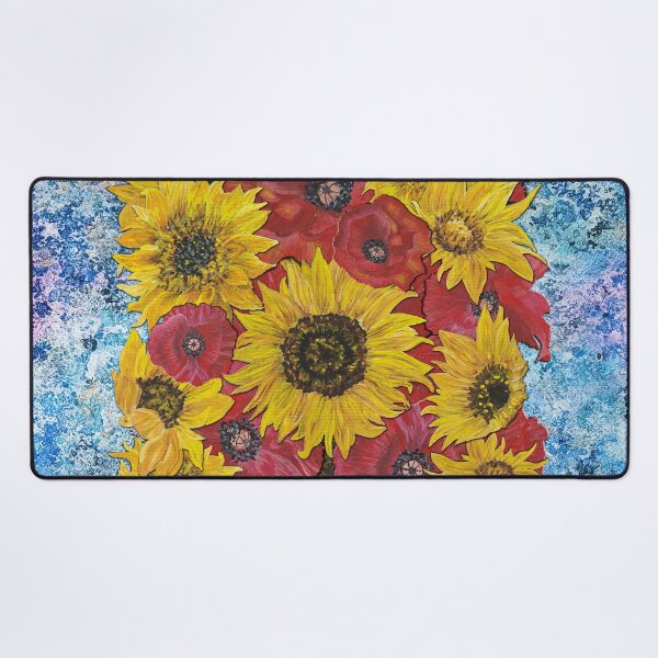 Item preview, Sunflowers Poppies Background 1 designed and sold by nastiaart.