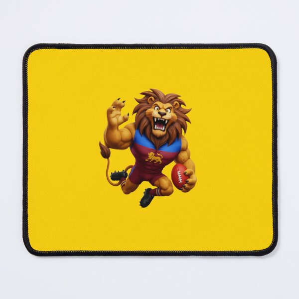 Item preview, Brisbane Lions AFL Mascot Logo Classic Vintage Retro Design designed and sold by Luke Foran Sports Art.