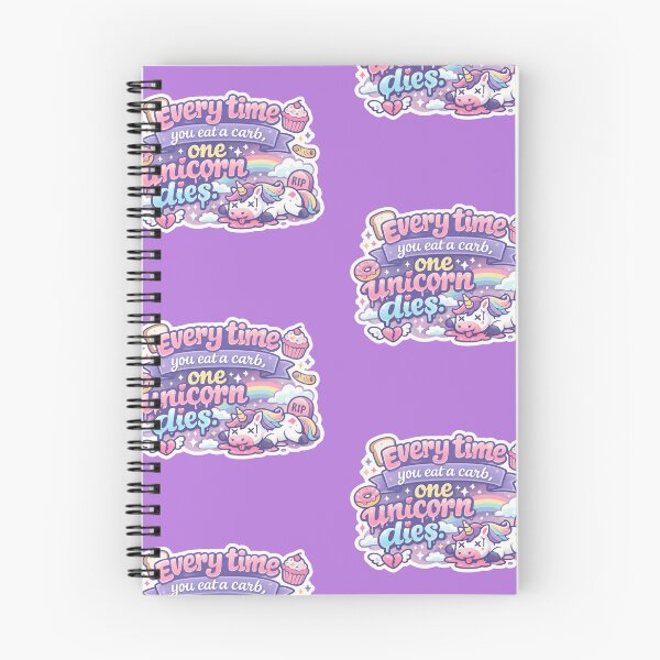Item preview, Every time you eat a carb, one unicorn dies. designed and sold by amyness.