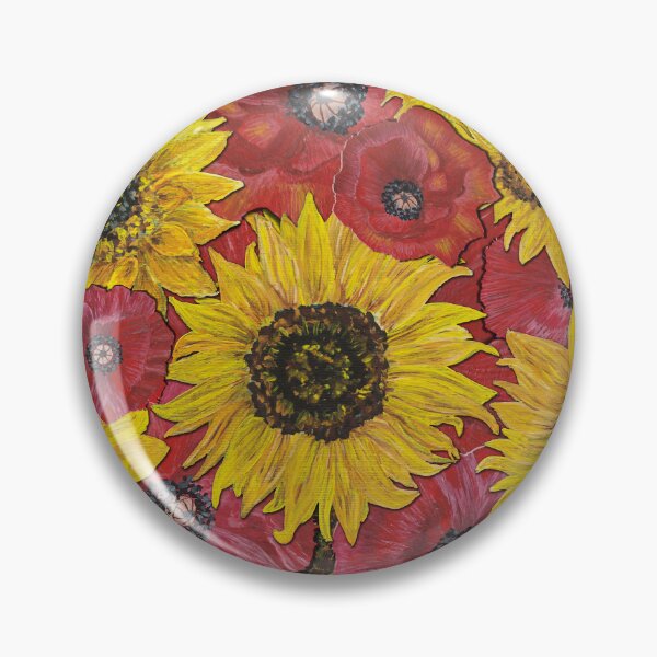 Item preview, Sunflowers Poppies Background 2 designed and sold by nastiaart.