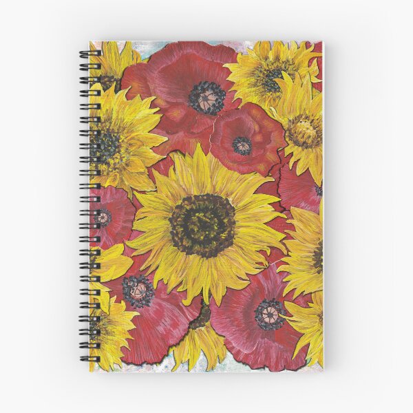 Item preview, Sunflowers Poppies Background 2 designed and sold by nastiaart.