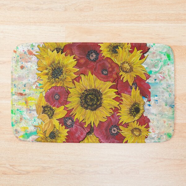 Item preview, Sunflowers Poppies Background 2 designed and sold by nastiaart.