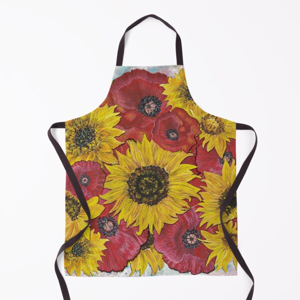 Item preview, Sunflowers Poppies Background 2 designed and sold by nastiaart.