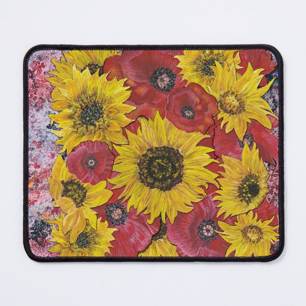 Item preview, Sunflowers Poppies Background 3 designed and sold by nastiaart.